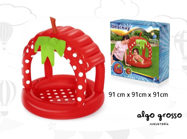 BESTWAY PILETA CON TECHO FRUTILLA art.52387