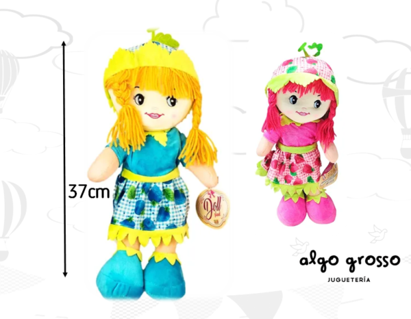 MUÑECA PEPONA TELA FRUTILLITA 37CM art.FD916635-35