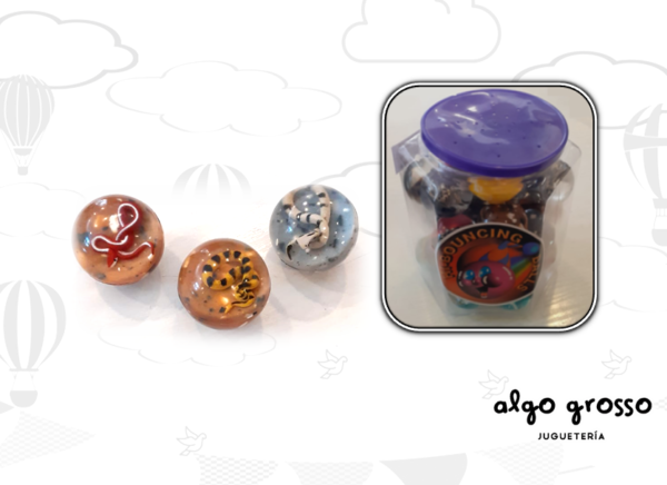 PELOTA SALTARINA 3D SERPIENTE 4CM art.FT642