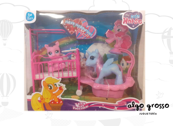 MI LINDO PONY CON DUCHA Y CUNA art.6315-3B