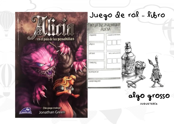 ALICIA EN EL PAIS DE LAS PESADILLAS LIBRO-JUEGO DE ROL