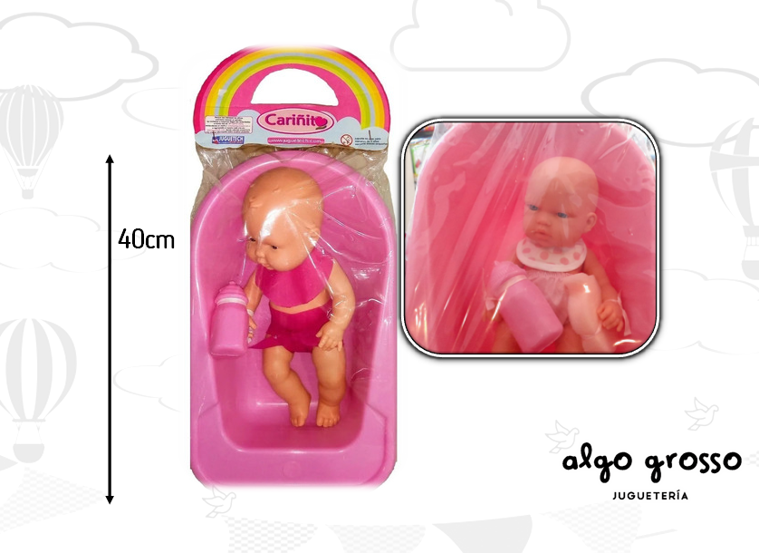 BEBOTE CON BAÑADERA Y ACCESORIOS art.483