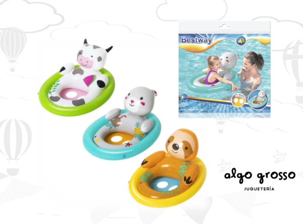 BESTWAY ANIMALITOS ASIENTO SALVAVIDAS 81x56CM art.34058