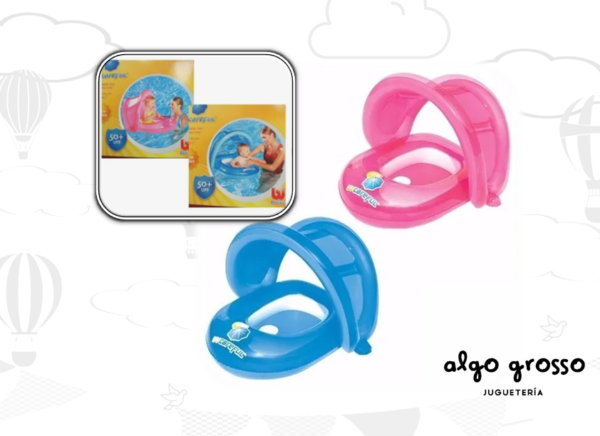 BESTWAY INFLABLE ASIENTO BEBE CON TECHO 80X85CM art.34091