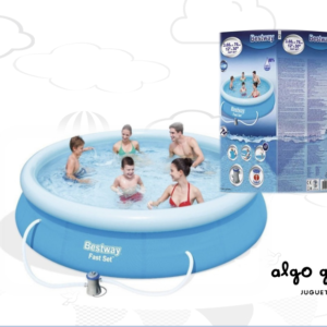 BESTWAY PILETA ARO INFLABLE + BOMBA Y FILTRO 3.66X76CM art.57274