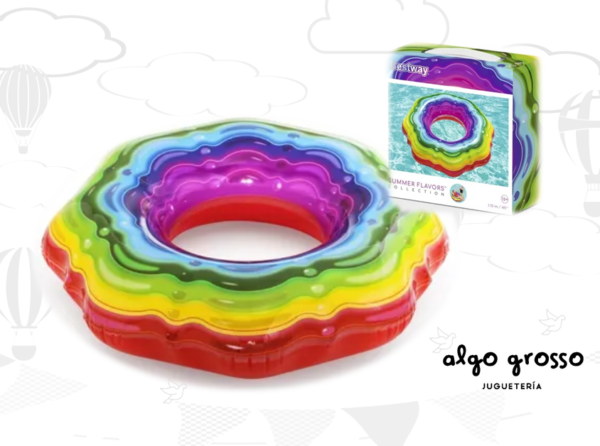 BESTWAY SALVAVIDAS ARCOIRIS 115CM art.36163