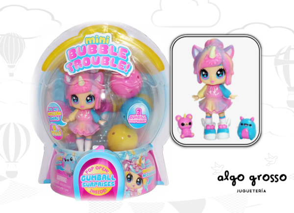 MINI MUÑECA BUBBLE TROUBLE + SORPRESAS art.79776