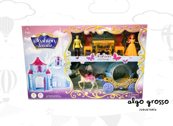 PAY SET CARRUAJE Y CASTILLO FASHION art.6057