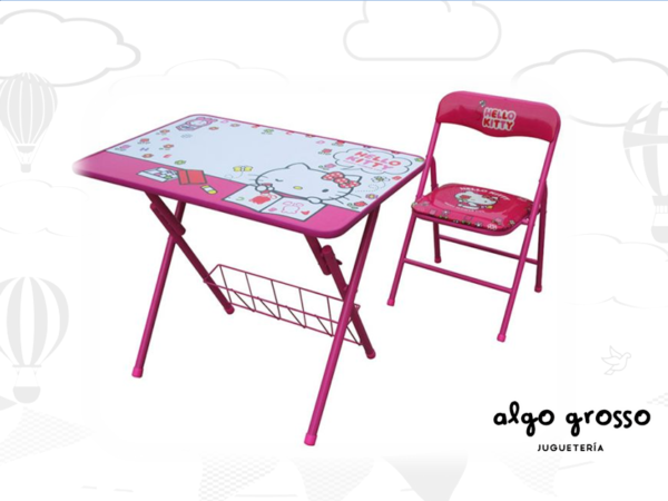 HELLO KITTY SET ESCRITORIO MESA Y SILLA METAL art.HK7725