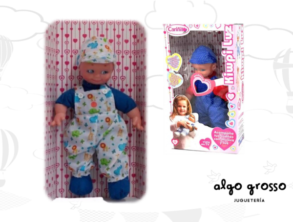 KUIPI BEBE CON LUZ - CARIÑITO 33CM art.622