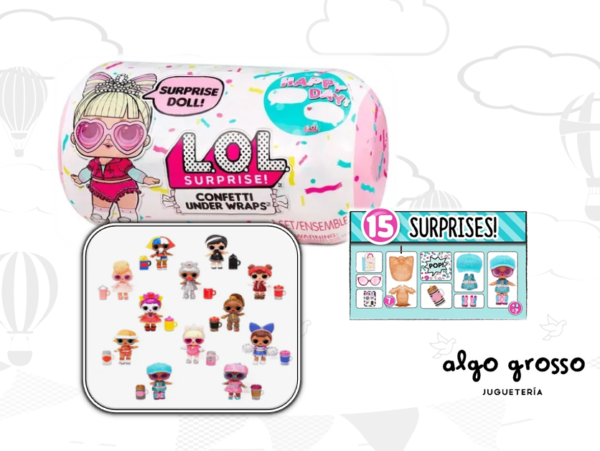 L.O.L. SURPRISE MUÑECA CAPSULA CONFETTI UNDER WRAPS art.576440