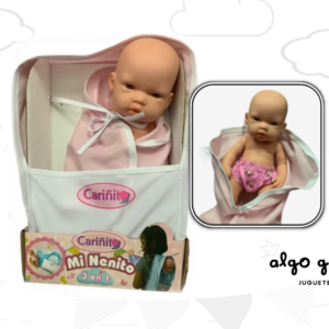 MI NENINO 3 EN 1 BEBE 27CM MANTA-MOCHILA art.906