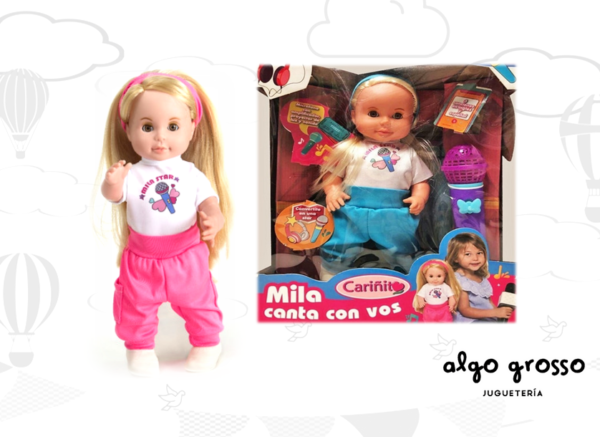 MILA ¡CANTA CON VOS! MUÑECA + MICROFONO DE MANO art.903