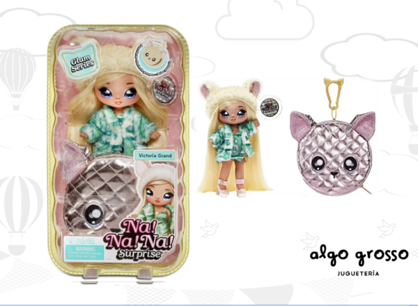 NA-NA-NA SURPRISE SERIE GLAM VICTORIA GRAND MUÑECA TELA + BOLSO art.118022