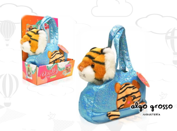 PELUCHE TIGRE  + CARTERA CUTIE 23CM arr.IKPELU04
