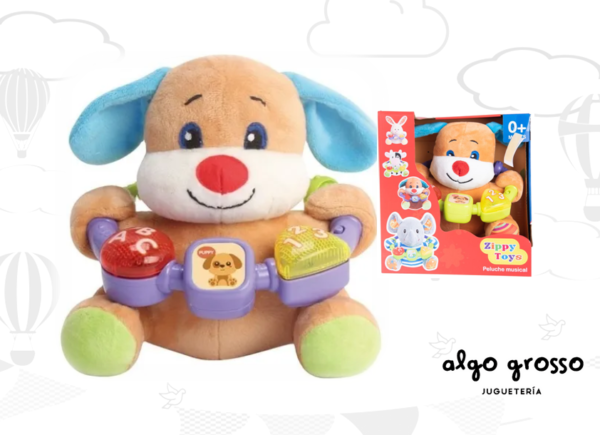 PERRO SOFT LUZ Y SONIDO ZIPPY TOYS art.ZPYA1372623M