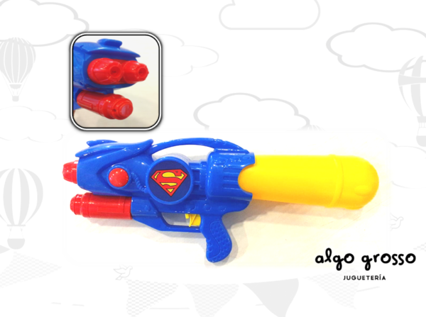 PISTOLA DE AGUA BATMAN-SUPERMAN EN BOLSA 49CM art.8406/8255