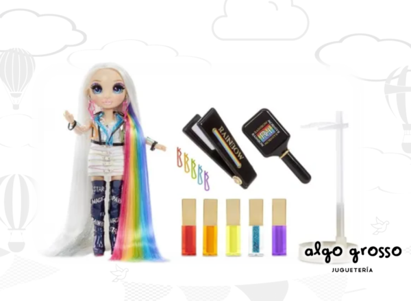 RAINBOW HIGH 5 EN 1 FASHION HAIR STUDIO MUÑECA 29CM + ACCESORIOS art.569329 - Imagen 2