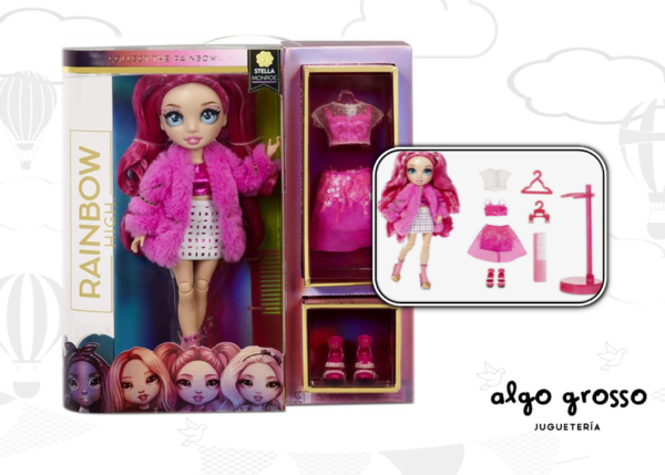 RAINBOW HIGH MUÑECA 29CM STELLA MONROE + ACCESORIOS art.572121
