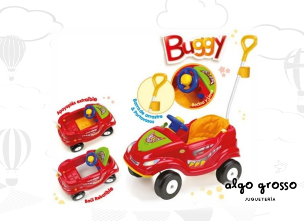 RONDI BUGGY ROJO AUTO SIN PEDALES art.3200