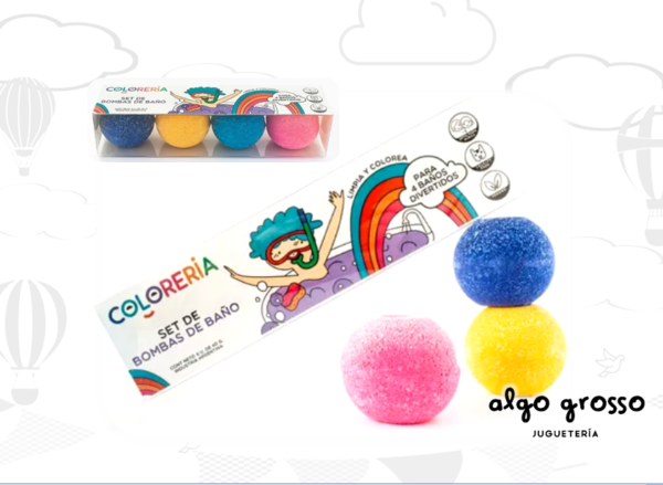 SET MINI 4 BOMBAS DE BAÑO - 160GR
