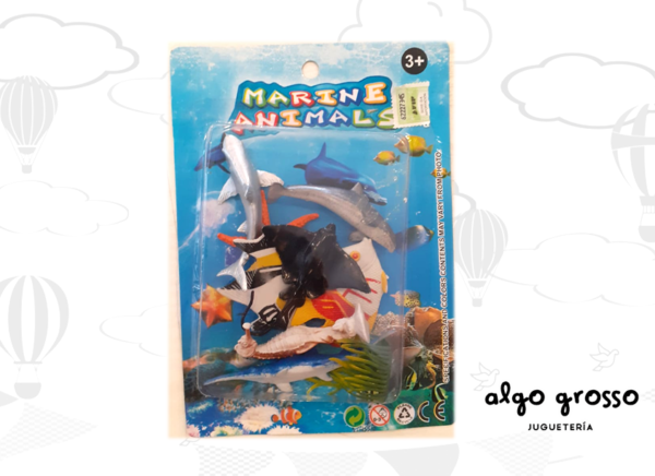 ANIMALES MARINOS 9 UNIDADES art.A200207