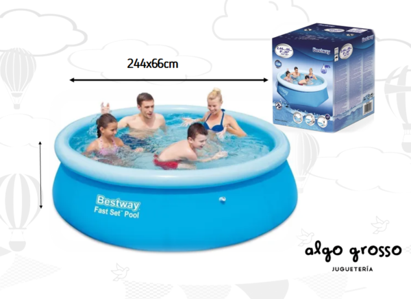 BESTWAY PILETA REDONDA 244X66CM art.57265