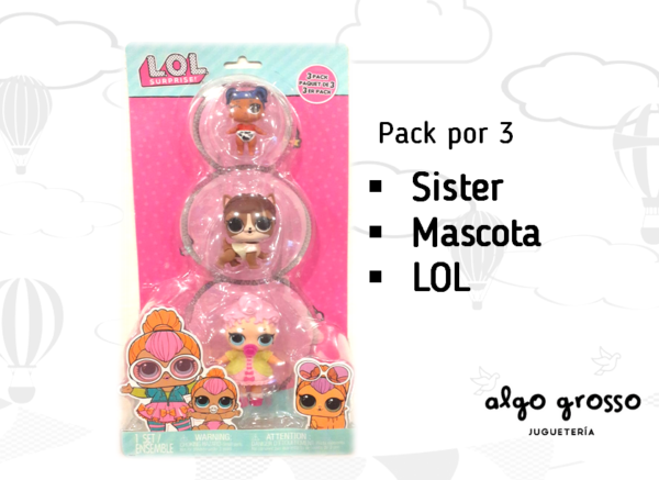 L.O.L. SURPRISE PACK x3 A LA VISTA OPP art.985389//985372