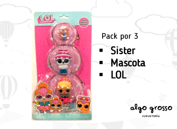 L.O.L. SURPRISE PACK x3 A LA VISTA OPP art.985396//985372