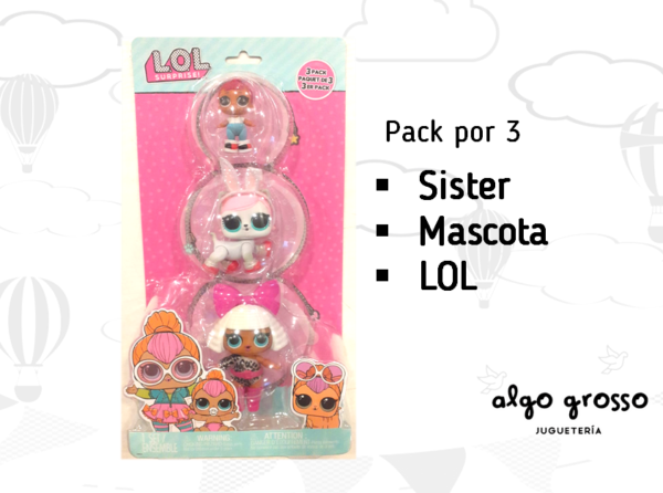 L.O.L. SURPRISE PACK x3 A LA VISTA OPP art.985419//985372