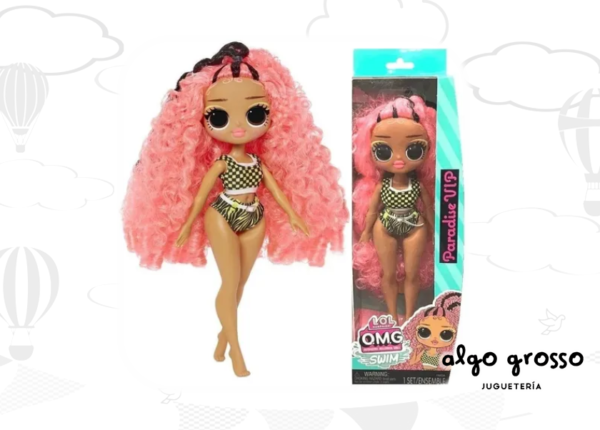 L.O.L. MUÑECA OMG SWIM 25CM PARADISE VIP art.985440//985426