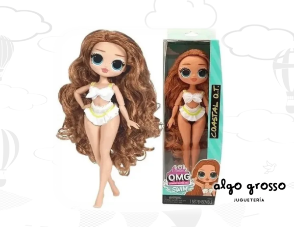L.O.L. MUÑECA OMG SWIM 25CM COASTAL QT art.985457//985426