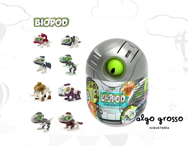 BIOPOD INMOTION DINOSAURIO PARA ARMAR CON LUZ, SONIDO Y MOVIMIENTOS art.88073