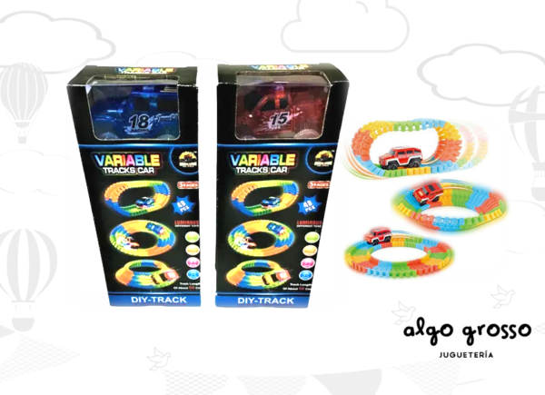 PISTA MAGIC TRACK VARIABLE LUMINOSA 49 PIEZAS art.NL2020-37/163378
