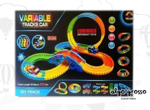 PISTA MAGIC TRACKS CAR LUMINOSA 156 PIEZAS art.163691/11334