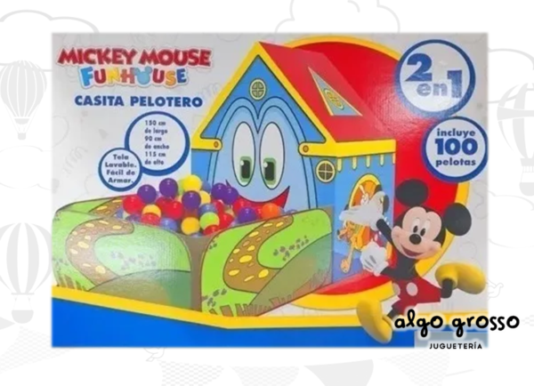 PELOTERO CASA CON JARDIN MICKEY FUNHOUSE art.FD27888