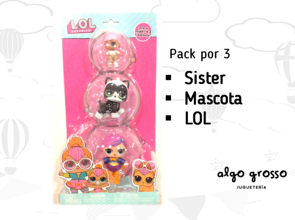 L.O.L. SURPRISE PACK x3 A LA VISTA OPP art.985402//985372
