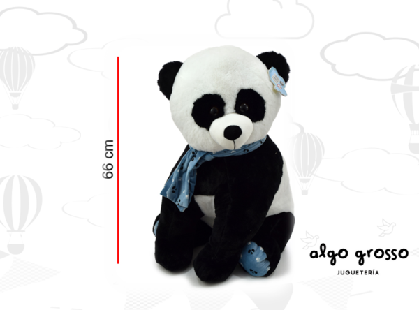 PANDA SENTADO CON BUFANDA 66CM art.C7736