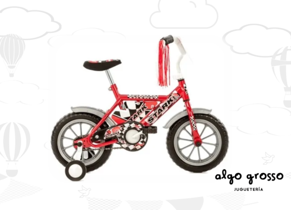 BICICLETA ROD12 TOPRACE CUBIERTA GOMA MACIZA art.6056