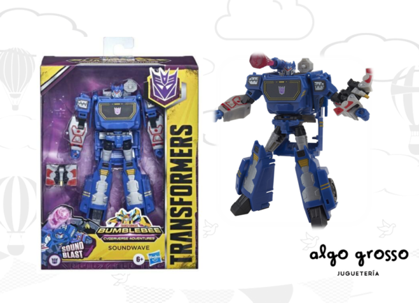 TRANSFORMERS CYBERVERSE ADVENTURES SOUNDWAVE 18CM art.F0509/E7053