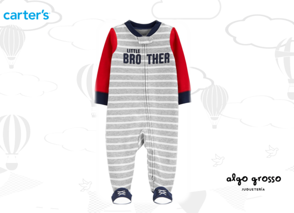 OSITO-PIJAMA TALLE 6M LITTLE BROTHER - CON CIERRE art.19602010