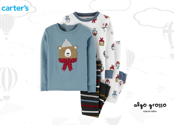 SET 4 PIEZAS PIJAMA OSO TALLE 18M art.19636115