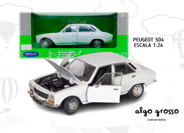 AUTO PEUGOT 504 NEX 1975 ESCALA 1:24 art.24001W