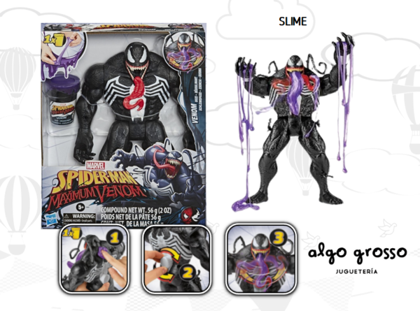 SPIDERMAN MAXIMUM VENOM CON SLIME 30CM art.E9001