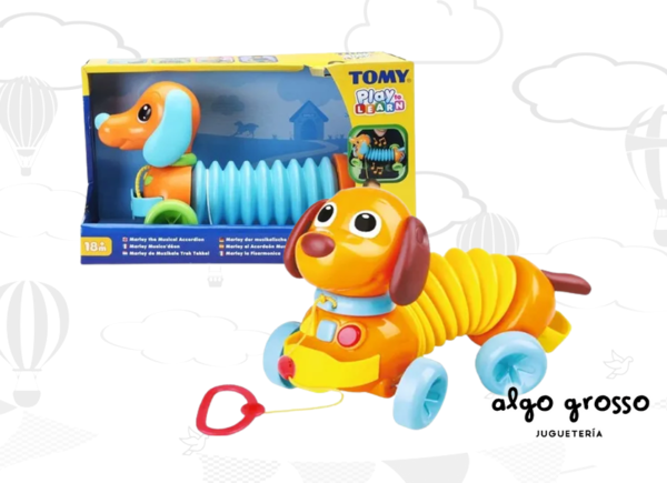 MARLEY ARRASTRE PERRO ACORDEON MUSICAL 30CM art.E72098