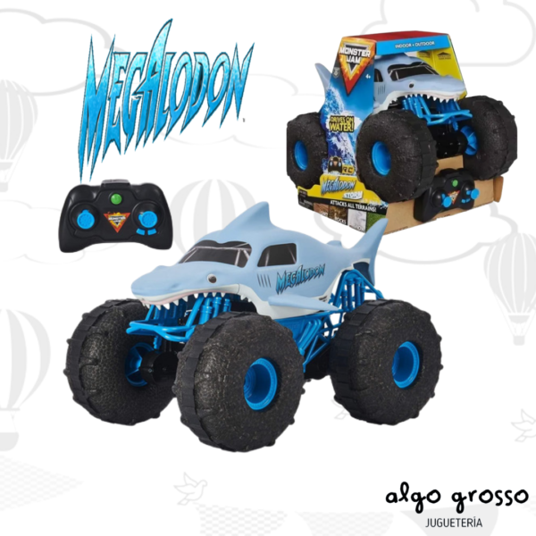MONSTER JAM ANFIBIO RADIO CONTROL MEGALODON STORM 35CM art.66807
