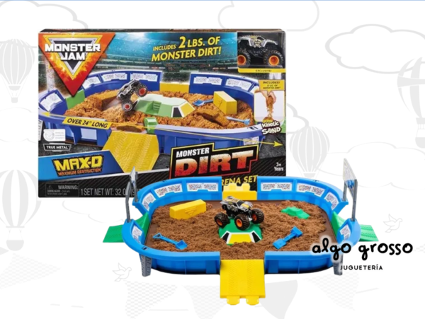 MONSTER JAM DIRT ARENA CON VEHICULO art.58708