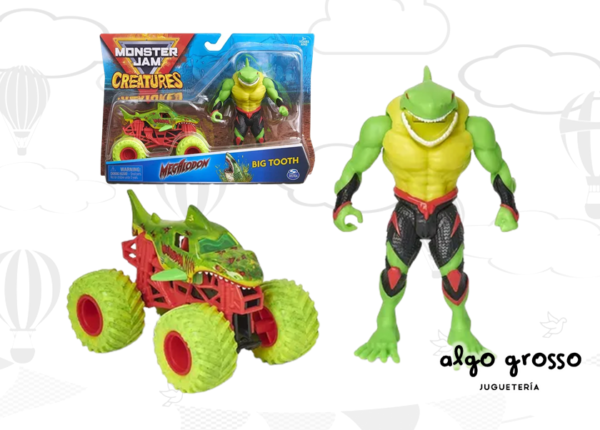 MONSTER JAM VEHICULO + FIGURA CREATURES SURTIDOS art.58731