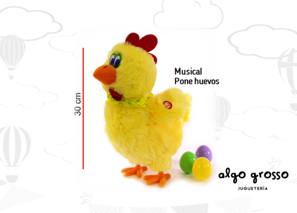 GALLINA DE PELUCHE PONE HUEVOS art.1803