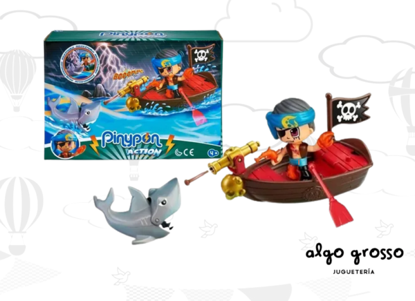 PINYPON ACTION BOTE PIRATA + ACCESORIOS art.15587